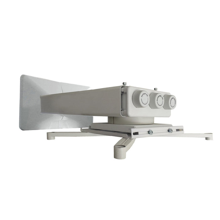 QualGear projector wall mount with fine tune adjustments white.