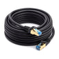 QualGear Cat 7 Ethernet Cable 25 ft Black QG-CAT7R-25FT-BLK