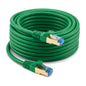QualGear Cat 7 Ethernet Cable 25 ft Green QG-CAT7R-25FT-GRN