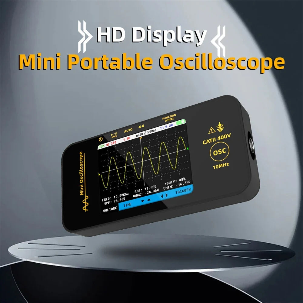 BSIDE OT3 Mini Handheld Oscilloscope 10MHz 48MSa/s with Probe