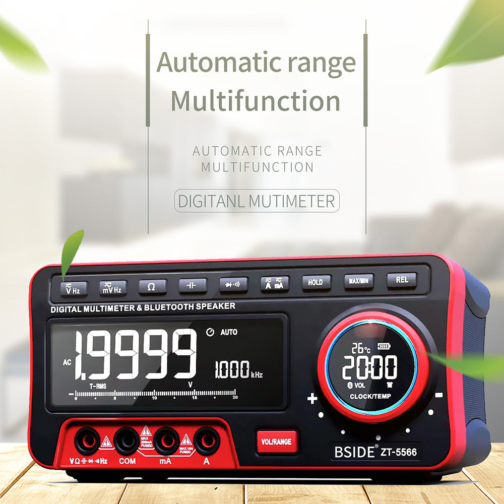 BSIDE ZT5566 Bluetooth Digital Multimeter 19999 Counts Auto Range Desktop Tester