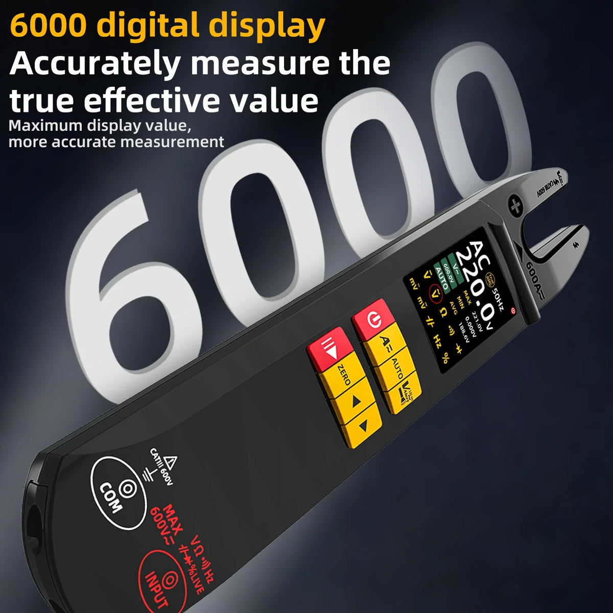 BSIDE U5 True RMS Digital Clamp Multimeter with TFT Screen & NCV Detection