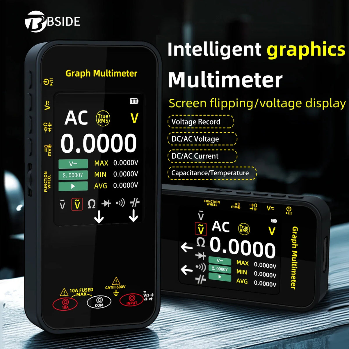 BSIDE S500 Digital Multimeter – Professional High-Precision Multi-Function Tester