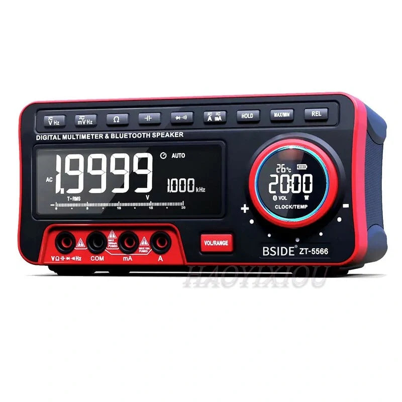 BSIDE ZT5566 Bluetooth Digital Multimeter 19999 Counts Auto Range Desktop Tester