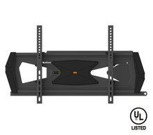 QualGear QG-TM-032-BLK heavy duty full motion TV wall mount, UL Listed, black, front view