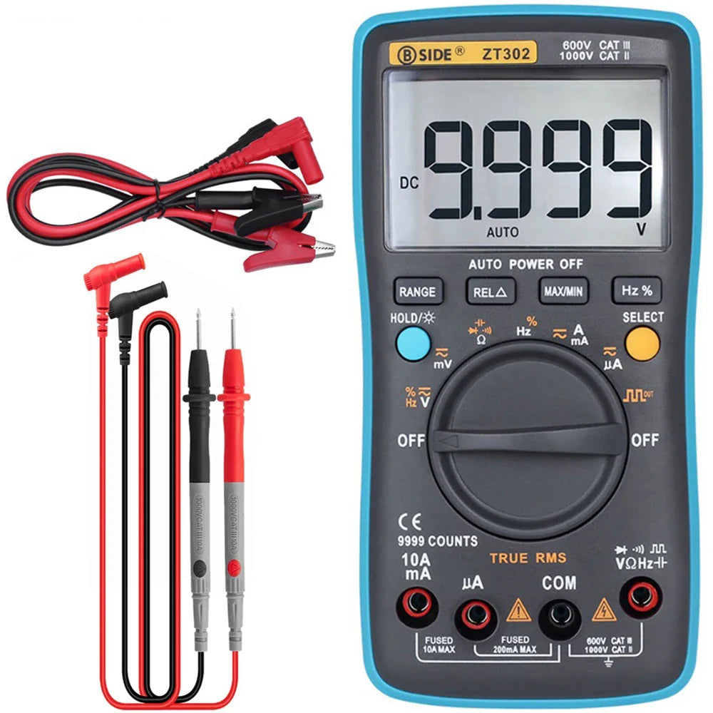 BSIDE ZT301/302 True RMS Multimeter with Temp & Cap Test