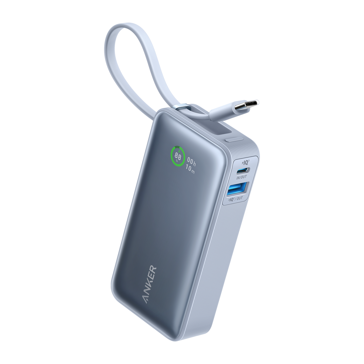 Anker Nano Power Bank (30W, Built-In USB-C Cable)