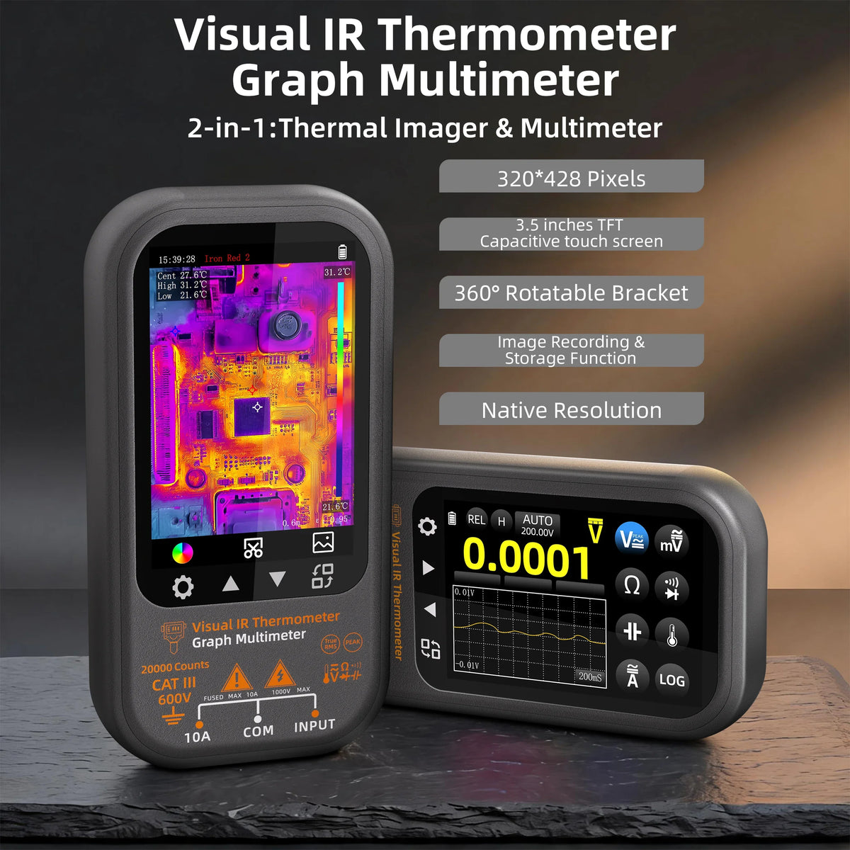 BSIDE SH8 Professional Thermal Multimeter with Macro Lens