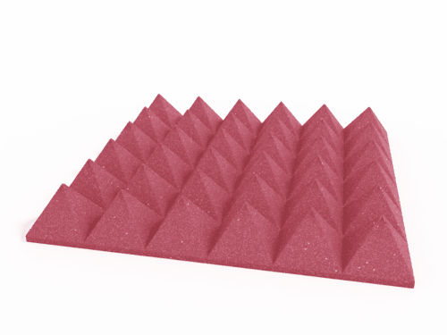 4 Inch Acoustic Foam Pyramid Style Panels - 13 Color Options