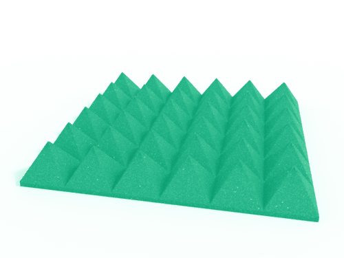 4 Inch Acoustic Foam Pyramid Style Panels - 13 Color Options