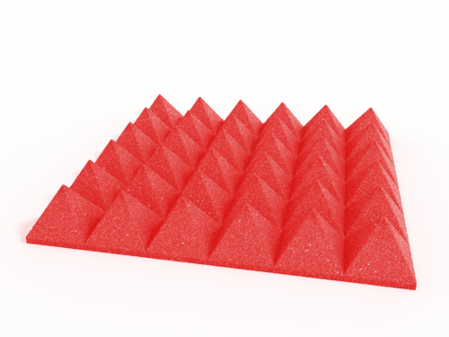 4 Inch Acoustic Foam Pyramid Style Panels - 13 Color Options