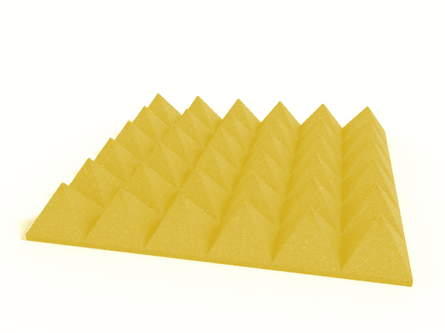 4 Inch Acoustic Foam Pyramid Style Panels - 13 Color Options