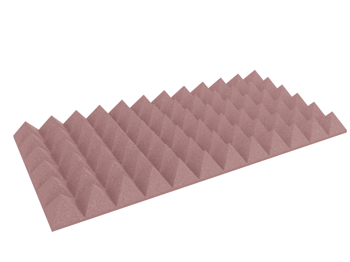 4 Inch Acoustic Foam Pyramid Style Panels - 13 Color Options
