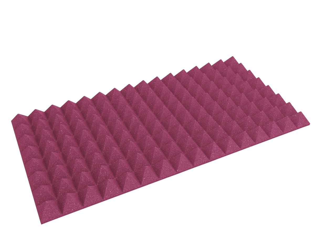 3 Inch Acoustic Foam Pyramid Style Panels - 13 Color Options