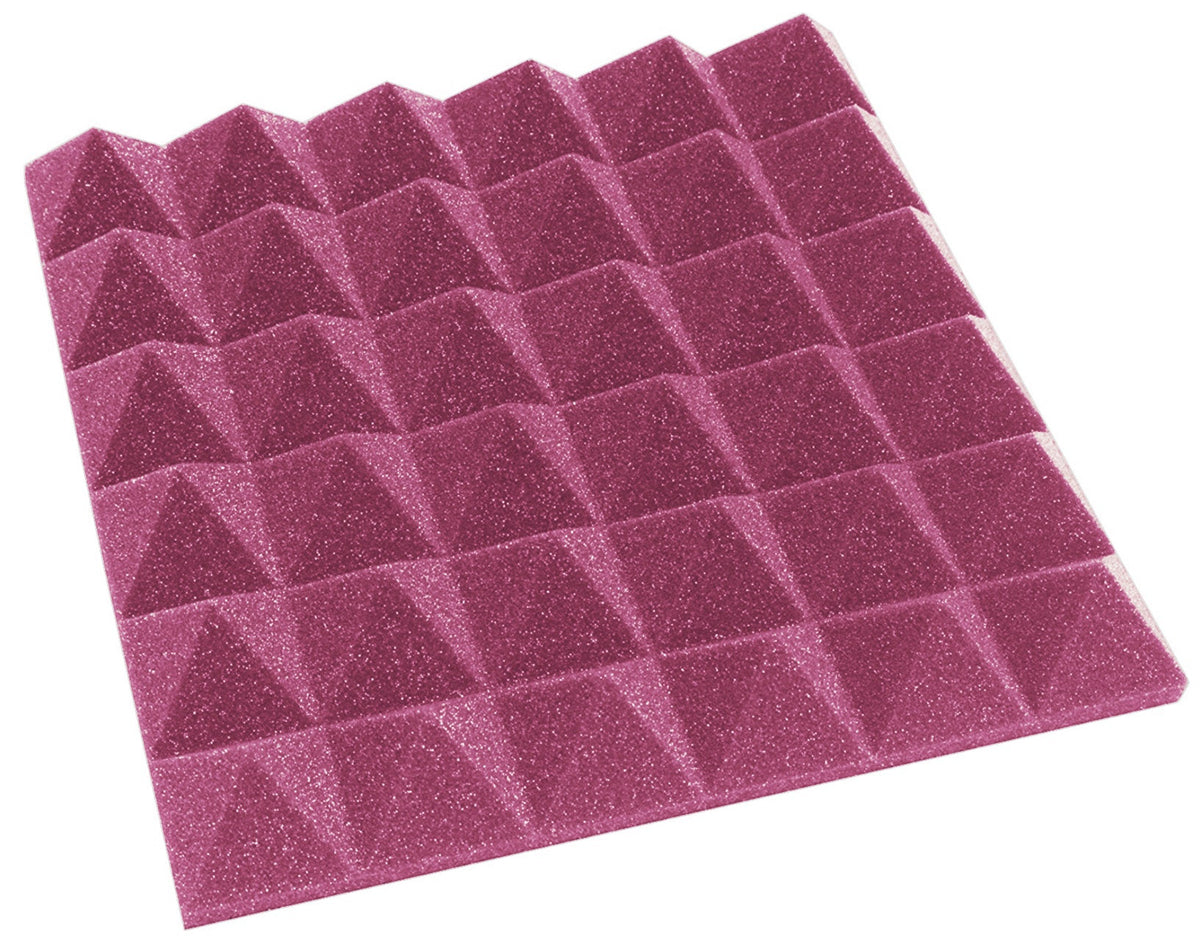 2 Inch Acoustic Foam Pyramid Style Panels - 13 Color Options