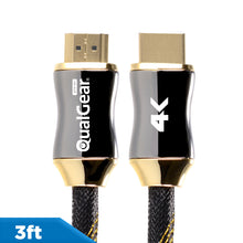 QualGear premium certified high speed HDMI 2.0b cable with ethernet 4K, black.