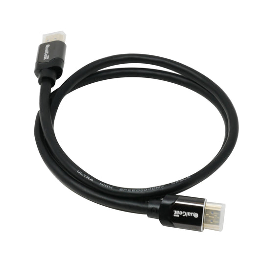 QualGear ultra high-speed HDMI 2.1 cable 8K 60 hz 4K 120 hz 48 gbps black.