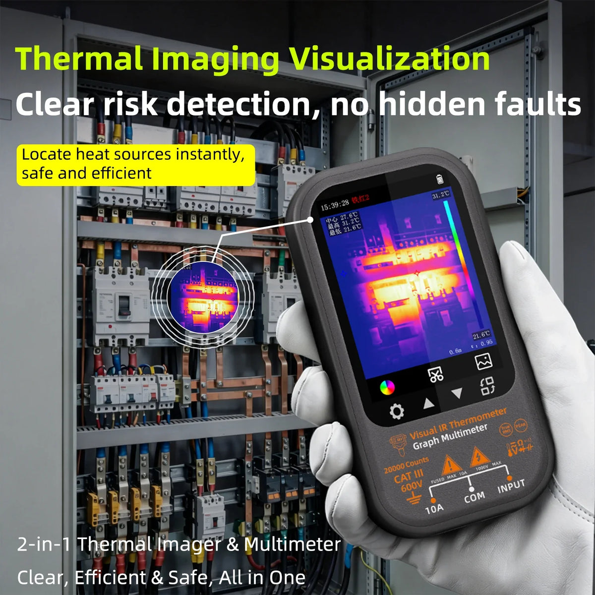 BSIDE SH8 Professional Thermal Multimeter with Macro Lens