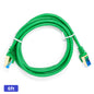 QualGear Cat 7 round Ethernet patch cable coiled, green, 6 ft length option