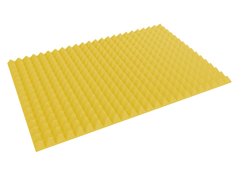 3 Inch Acoustic Foam Pyramid Style Panels - 13 Color Options