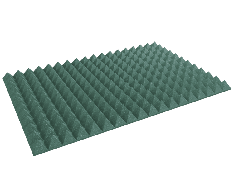 4 Inch Acoustic Foam Pyramid Style Panels - 13 Color Options
