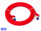 QualGear Cat 7 flat Ethernet patch cable coiled, red, 10 ft length option