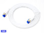 QualGear Cat 7 flat Ethernet patch cable coiled, white, 10 ft length option