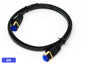 QualGear Cat 7 flat Ethernet patch cable coiled, black, 3 ft length option