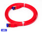 QualGear Cat 7 flat Ethernet patch cable coiled, red, 6 ft length option