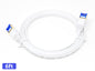 QualGear Cat 7 flat Ethernet patch cable coiled, white, 6 ft length option