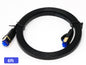 QualGear Cat 7 flat Ethernet patch cable coiled, black, 6 ft length option