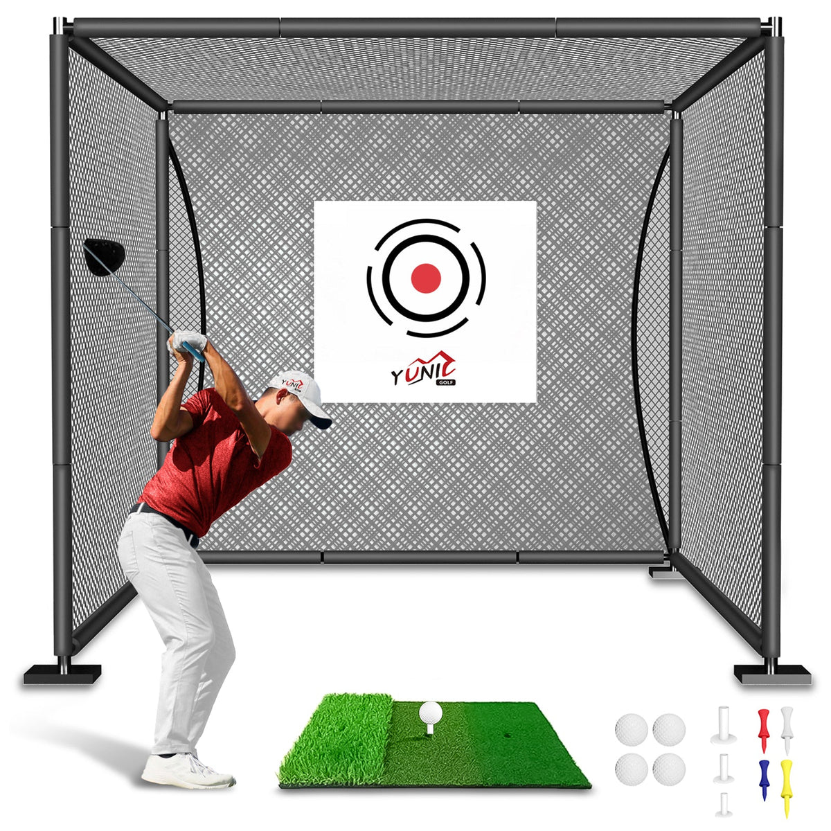 Golf Driving Practice Cage (Black)