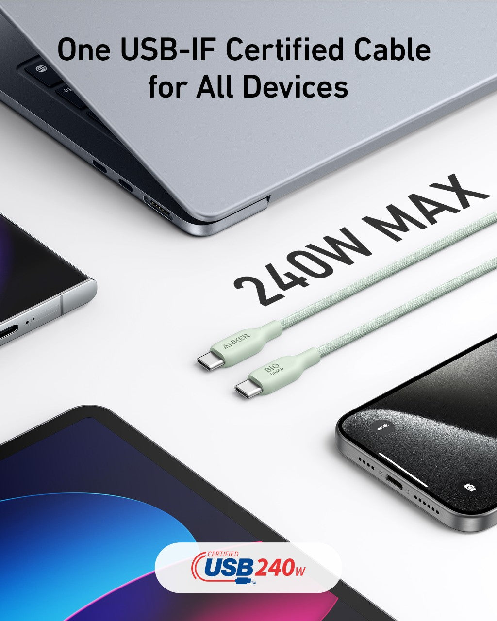 Anker 543 USB-C to USB-C Cable (Bio-Braided)