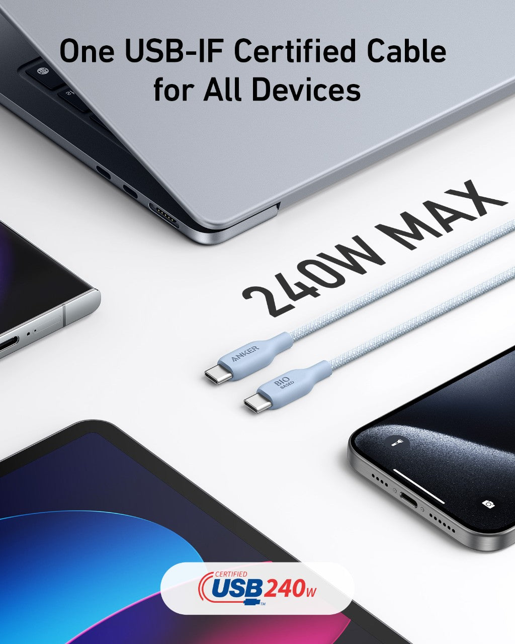 Anker 543 USB-C to USB-C Cable (Bio-Braided)
