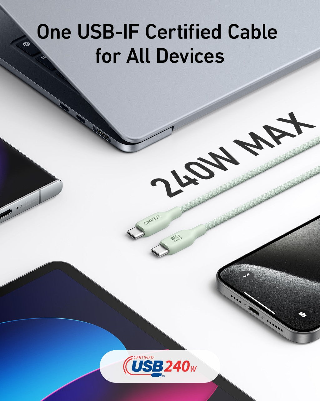 Anker 543 USB-C to USB-C Cable (Bio-Braided)