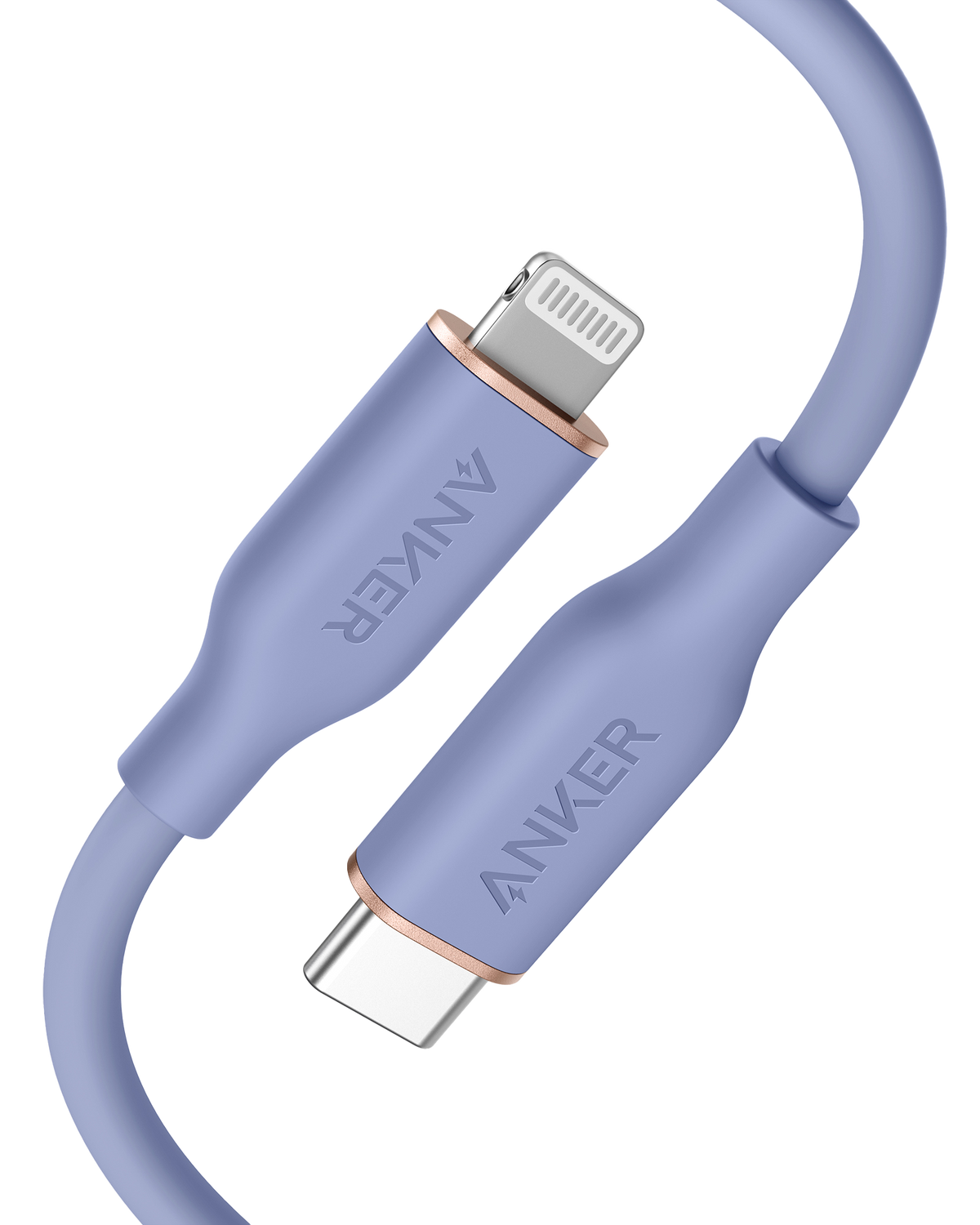 Anker <b>641</b> USB-C to Lightning Cable (Flow, 3 ft Silicone)