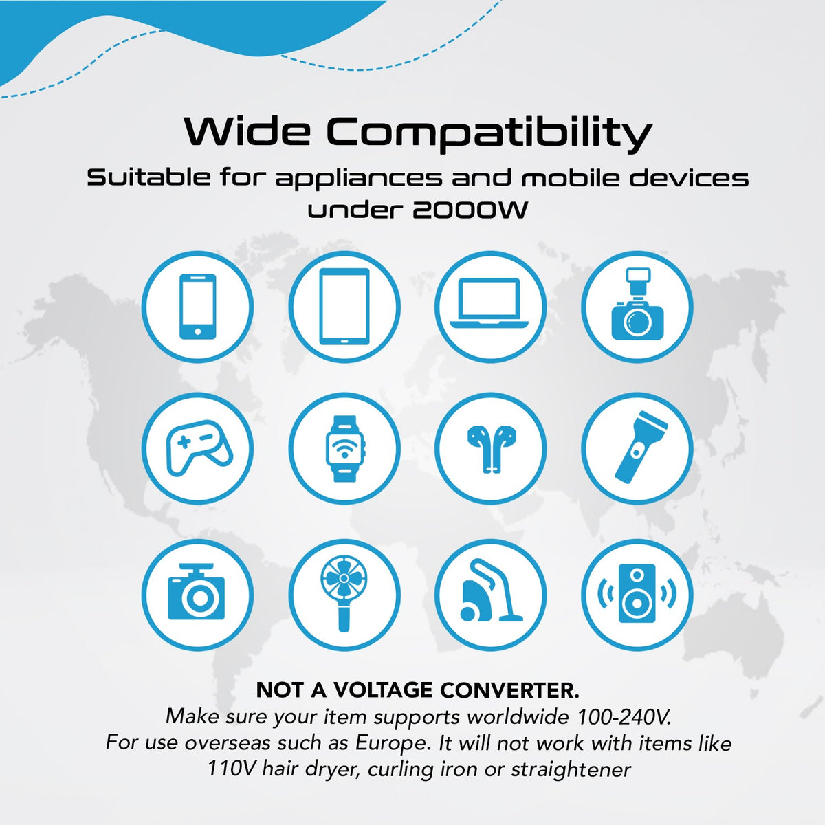 70W Universal Travel Adapter - 2 USB-A + 1 GaN 3.0 retractable USB-C cable & 1 USB-C - (UP-70WC-WH)