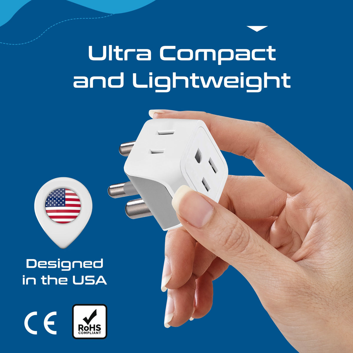 African Travel Adapter Set - Type M, G, E/F - 3pcs (CT-AF-SET)