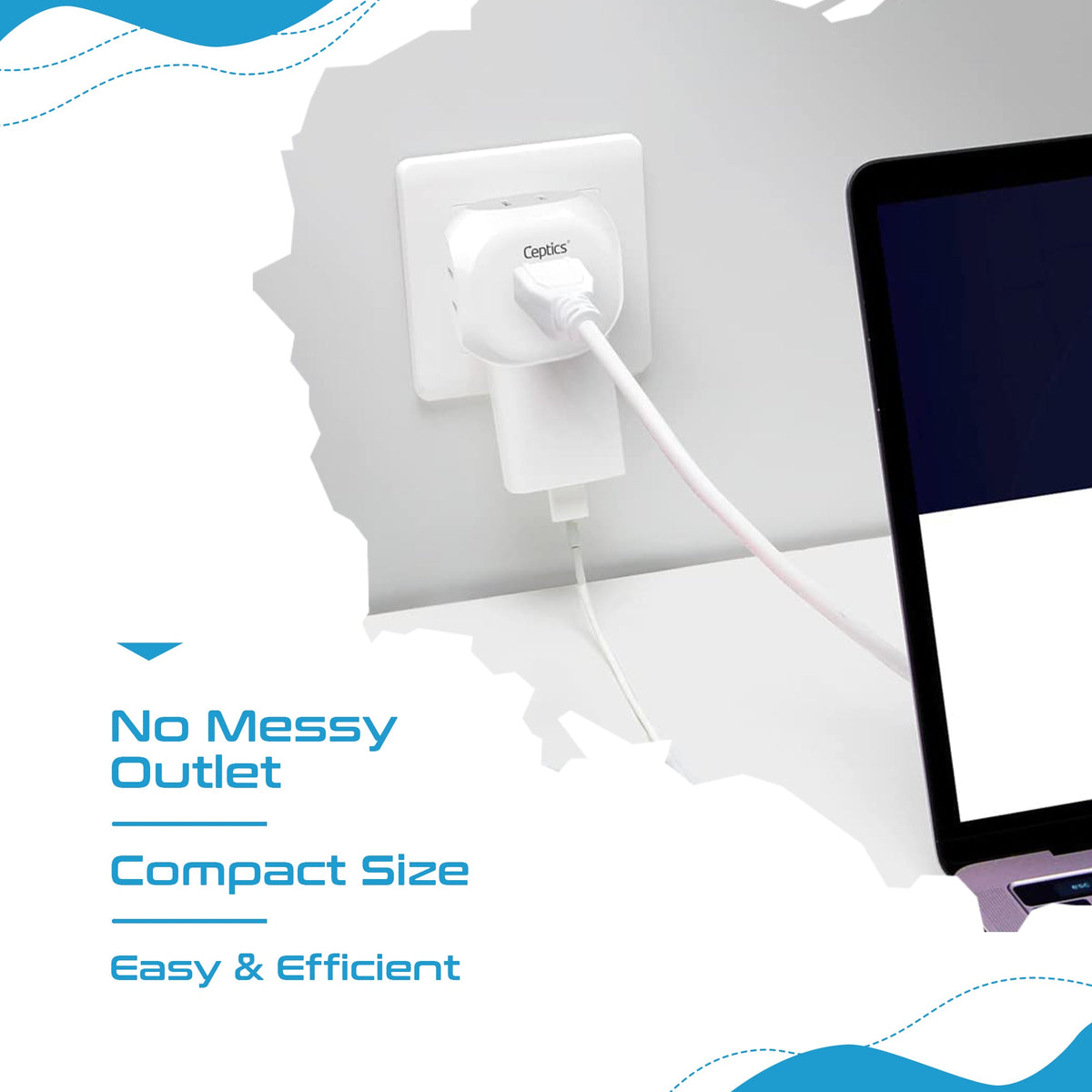 Europe Travel Adapter Set- 4 in 1 - Ultra Compact - Light Weight - 4 Pack (PT-9C-7-4PK)
