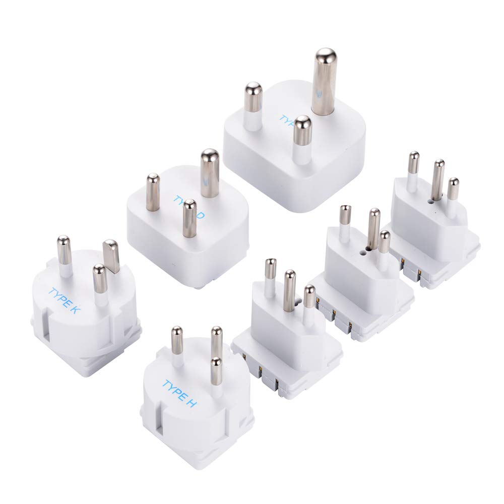 SWadAPt World Travel Adapter Attachments | Set of 7 Extra Attachments for WPS Series  - (AT-WPS)