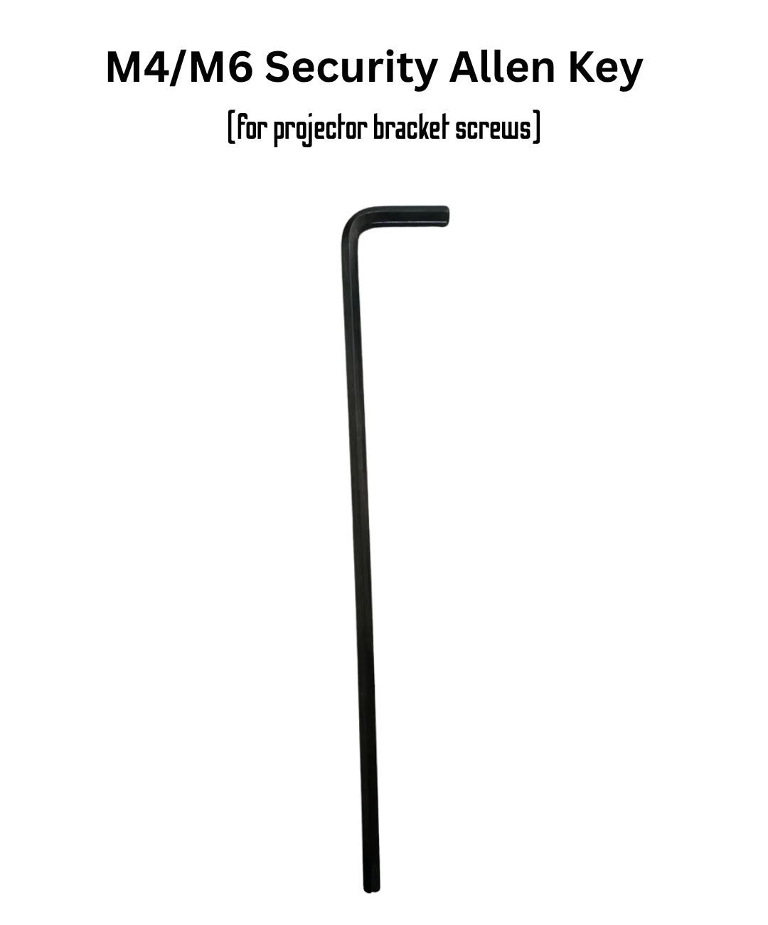QualGear Pro-AV security allen wrench M4-M6 or M2.5, for projector mounts and kits.