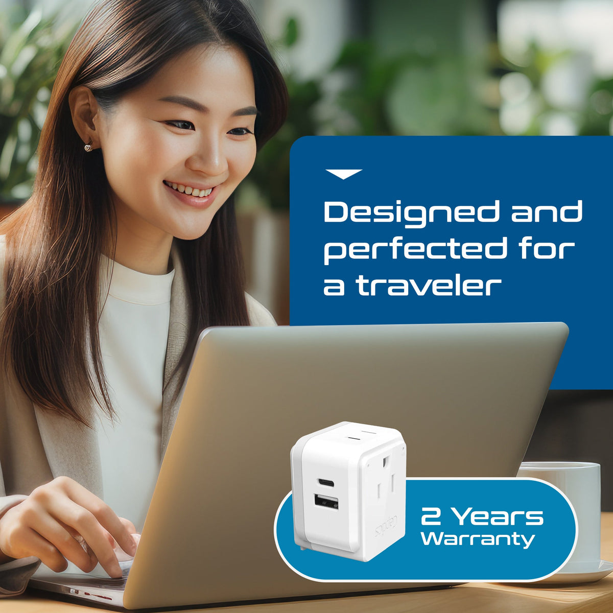 Japan, Philippines Travel Plug Adapter Set | Type A, B - USB & USB-C Ports + 2 US Outlets (PAK-JP)