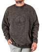 Embossed Spade Crewneck - Washed Iron