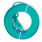 QualGear Cat 7 flat Ethernet patch cable coiled, green, 25 ft length option