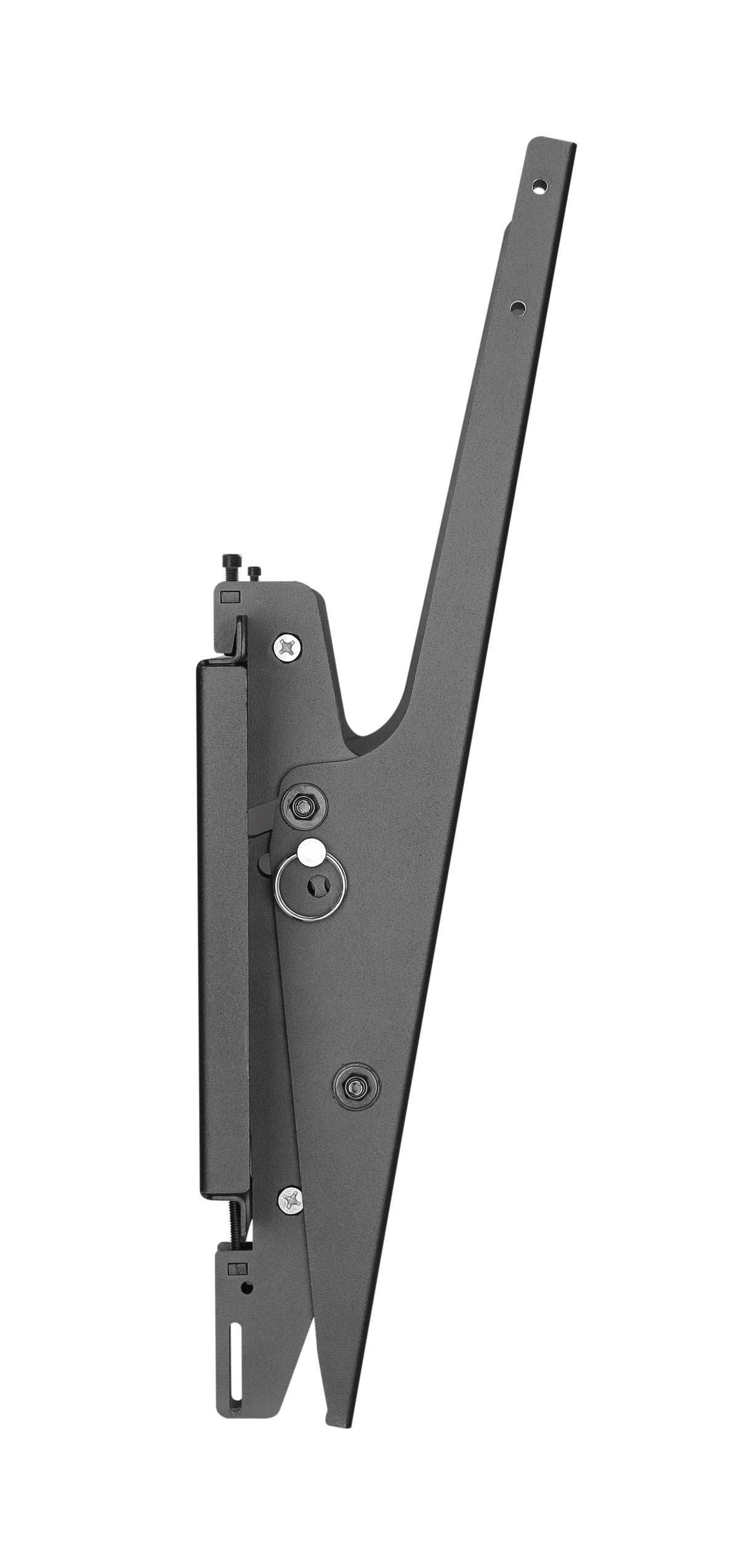 Tilt bracket side profile, QualGear menu board wall mount