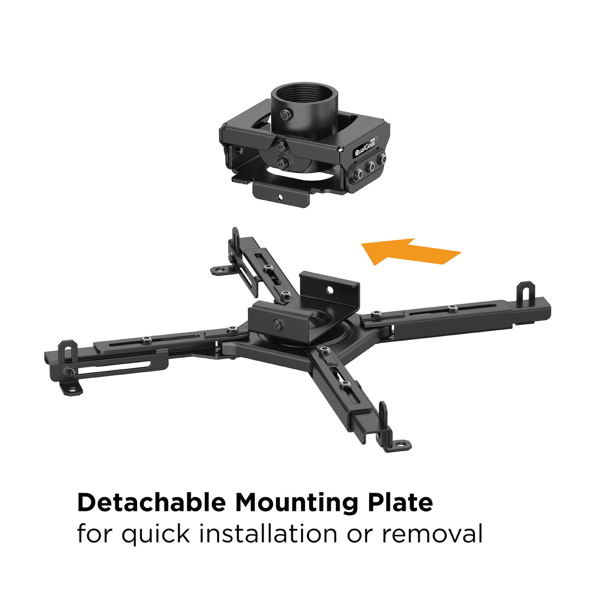 QualGear Pro-AV projector bracket black.