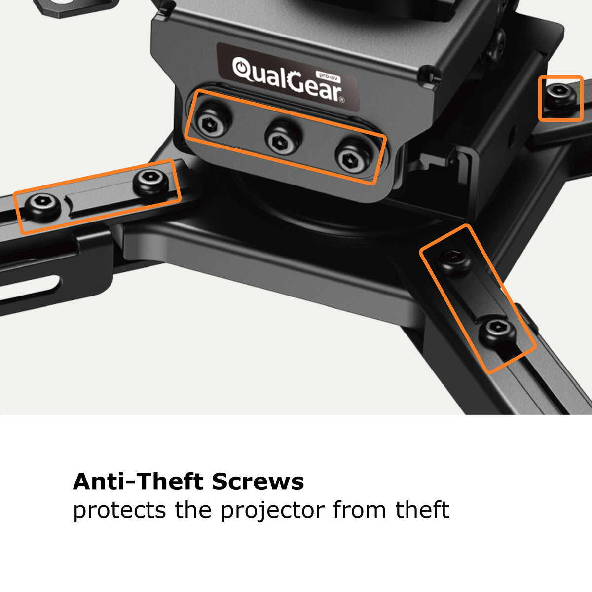 QualGear Pro-AV projector bracket black.