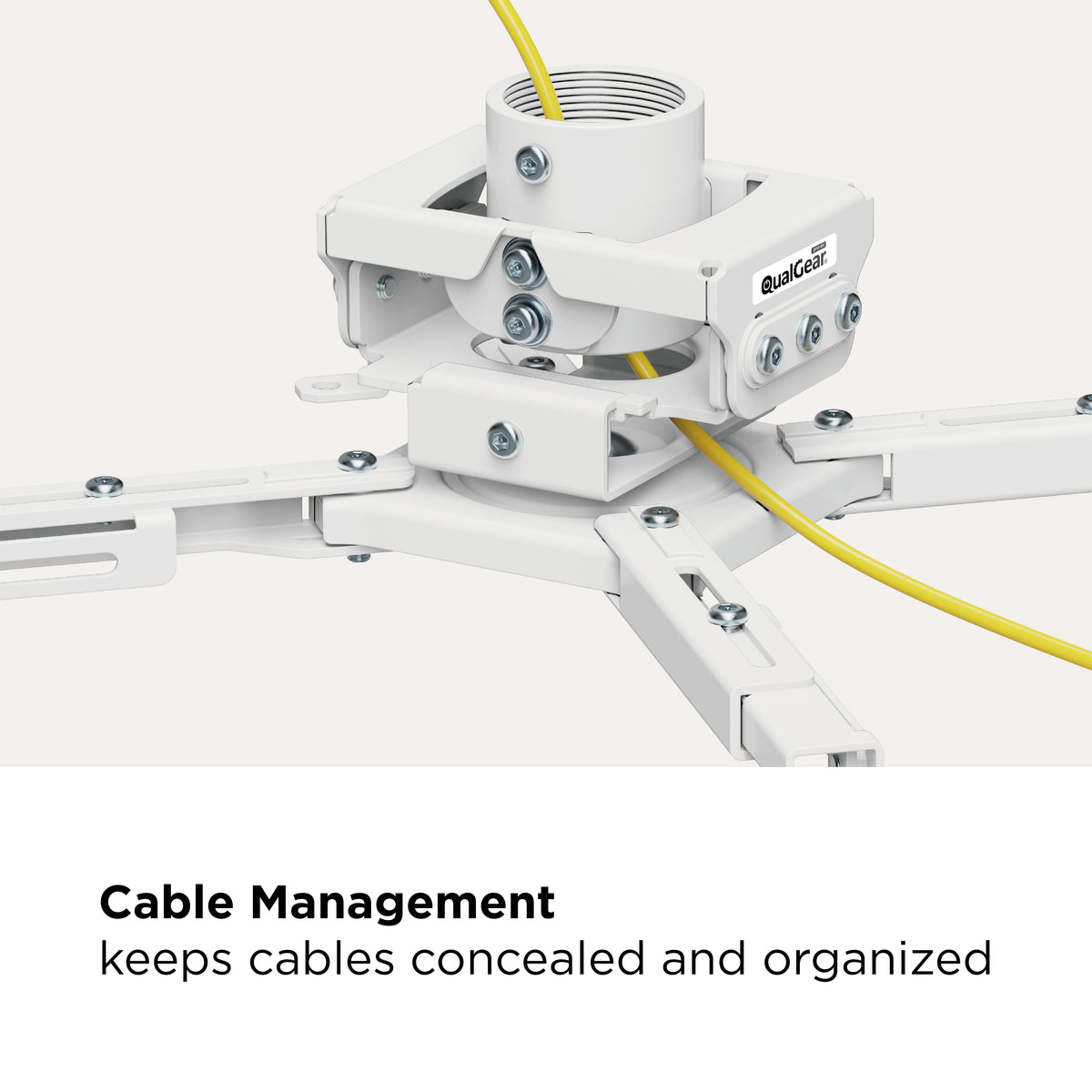QualGear Pro-AV projector bracket white.