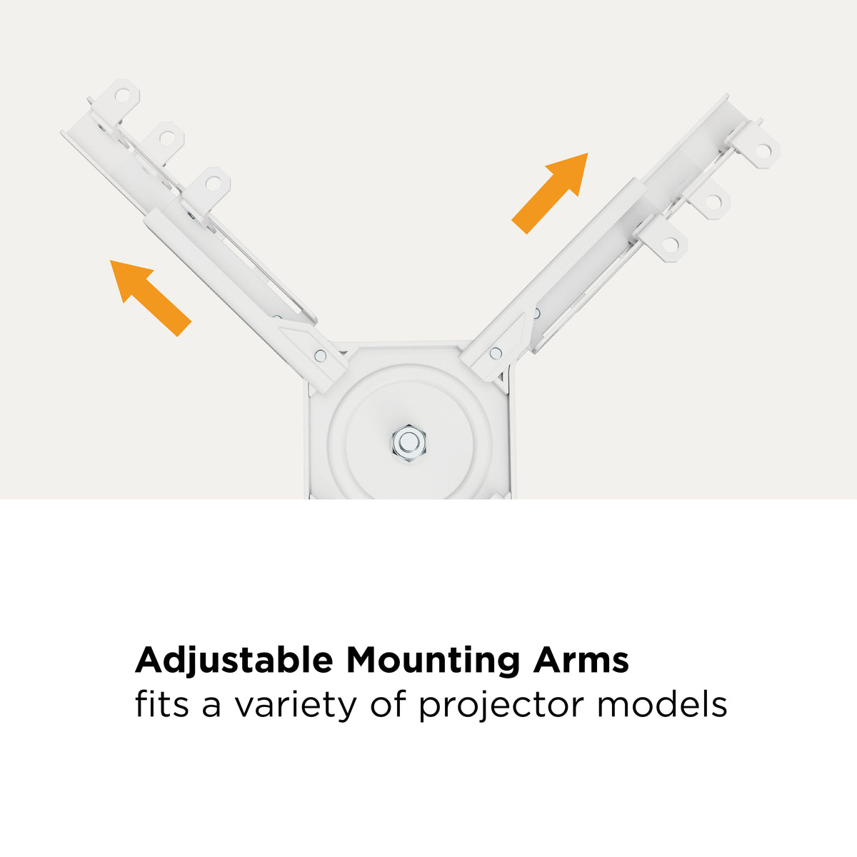 QualGear Pro-AV projector bracket white.