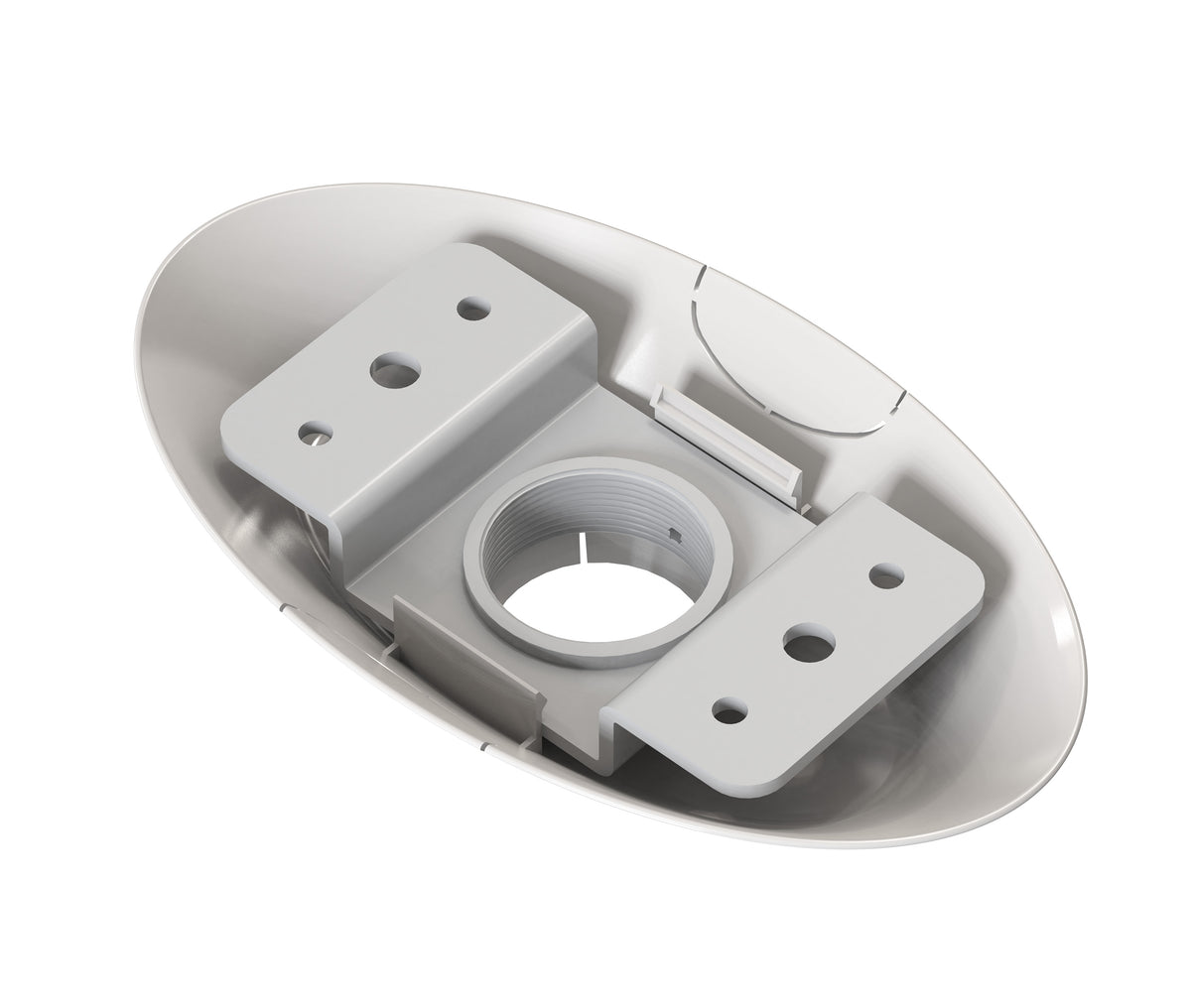 QualGear Pro-AV flat ceiling adapter white qg-pro-pm-ca-w.